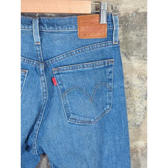 Levi's 501 Skinny Jeans Men's 27x28‎ Denim Button Fly Light Wash Casual Stretch - Picture 8 of 16